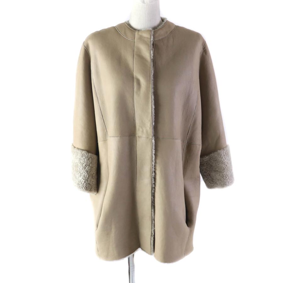 極美品☆ヘルノ 18年製 PL0098D リバーシブル ノーカラー 比翼仕立て  