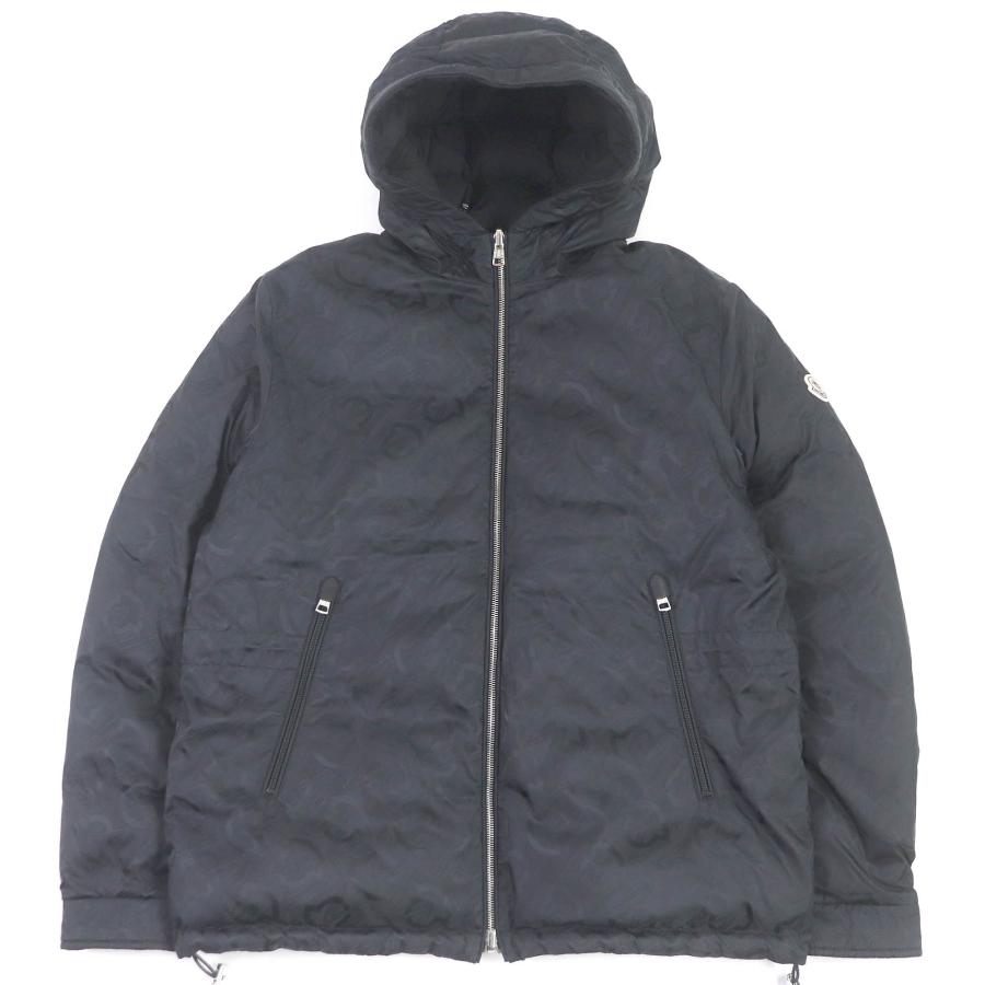 美品□MONCLER モンクレール 22-23AW ERABLE ロゴ総柄 ロゴワッペン 