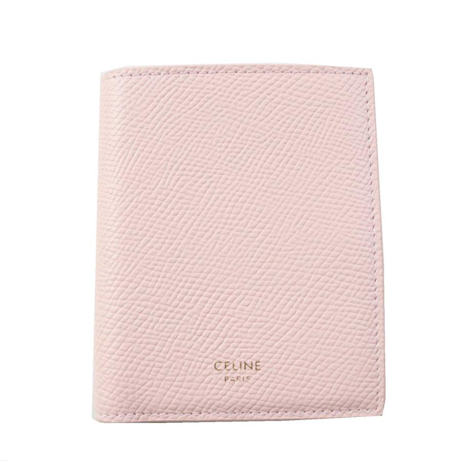 極美品◎CELINE セリーヌ 10E493BEL ロゴ入り レザー コンパクト 