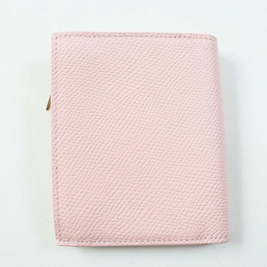 極美品◎CELINE セリーヌ 10E493BEL ロゴ入り レザー コンパクト 