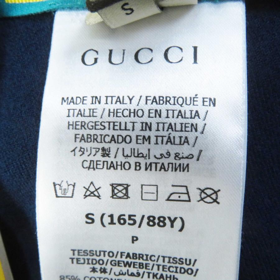 未使用品◎GUCCI グッチ adidas アディダス 23SS 695679 トレフォイル エンブロイダリー シェニールドレス ワンピース ネイビー S 正規品_6
