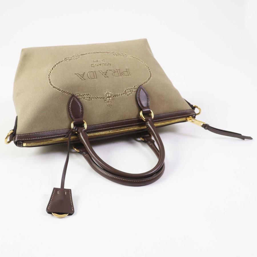 PRADA 未使用品◎プラダ 1BA104 ロゴ ジャガード CORDA BRUCIATO 