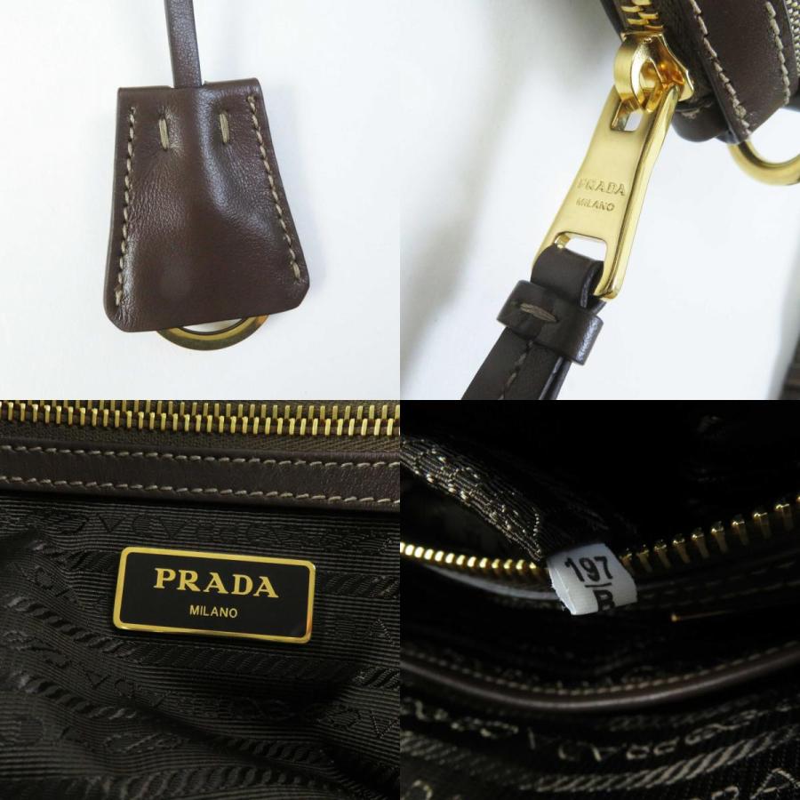 PRADA 未使用品◎プラダ 1BA104 ロゴ ジャガード CORDA BRUCIATO PRADA 未使用品◎プラダ 1BA104 ロゴ ジャガード CORDA BRUCIATO