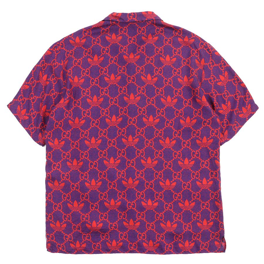 GUCCI 極美品△グッチ アディダス 22SS 691522 シルク100 