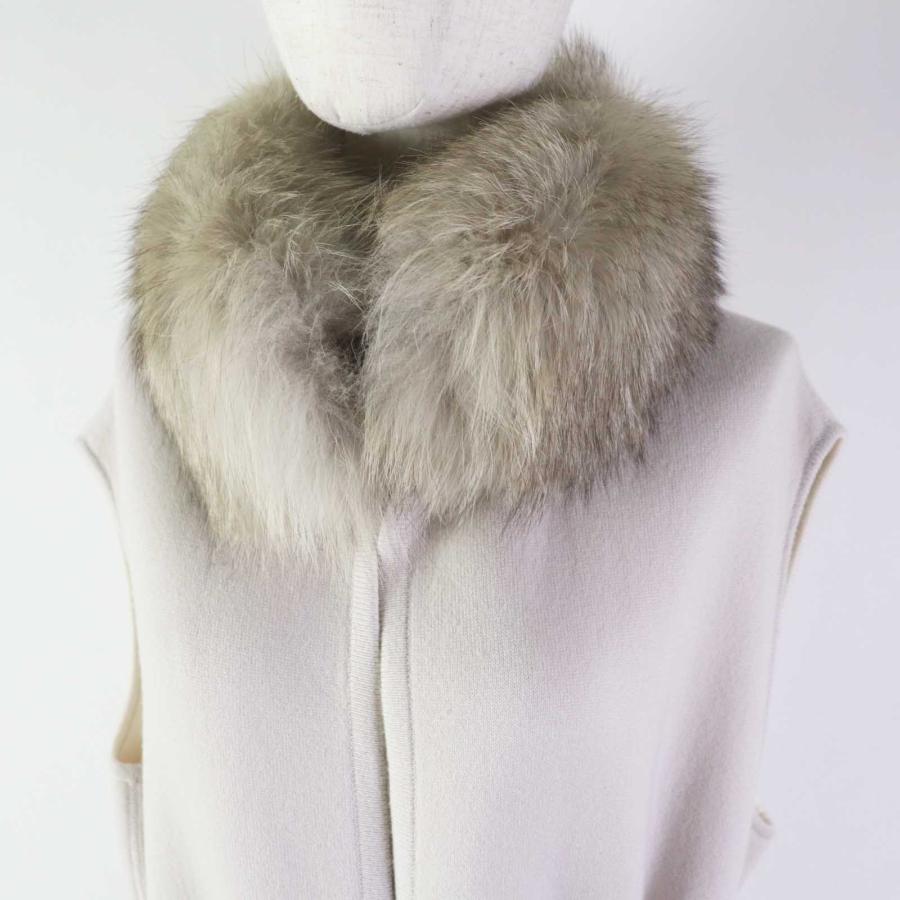 Loro Piana 極美品◎ロロピアーナ FAI2636 レザーベルト付 フォックス 
