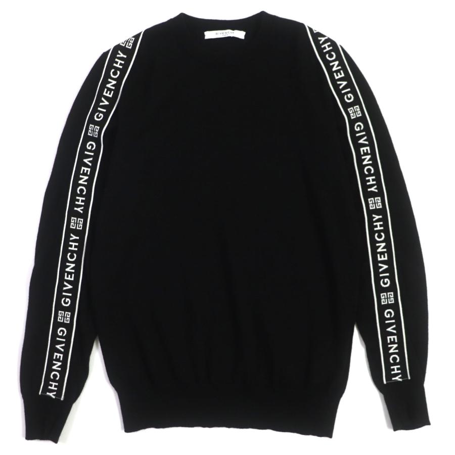 美品▽GIVENCHY ジバンシィ BM909V404 Large Band Crewneck Wool 