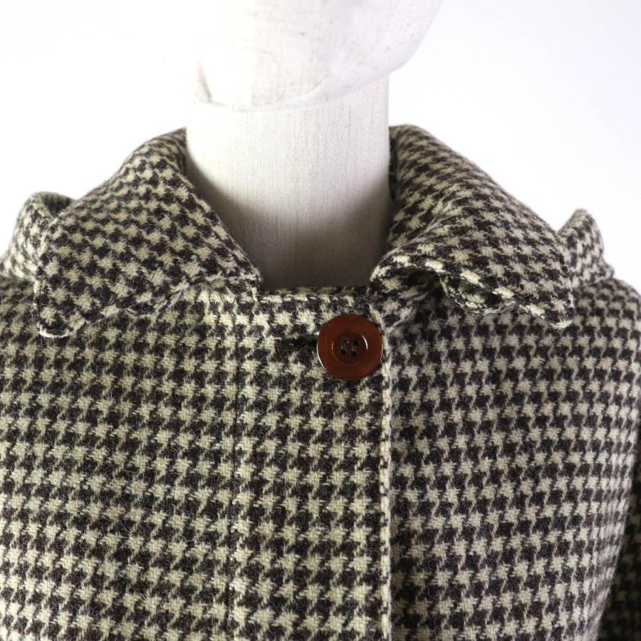 極美品☆Mackintosh マッキントッシュ 千鳥格子 フーテッドコート 