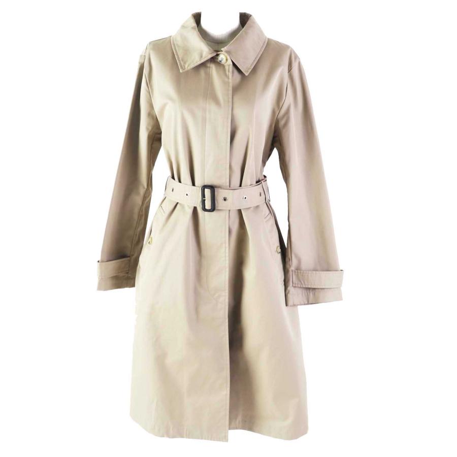 未使用品◎Mackintosh マッキントッシュ MO6938 コットン ロゴボタン付き ロング丈 ステンカラーコート ベージュ 12 UK製 レディース Mackintosh（マッキントッシュ） 未使用品◎Mackintosh MO6938