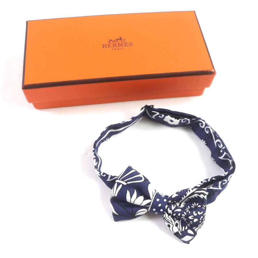 極美品▽HERMES エルメス ヌーパピヨン シルク100% バンダナ柄 