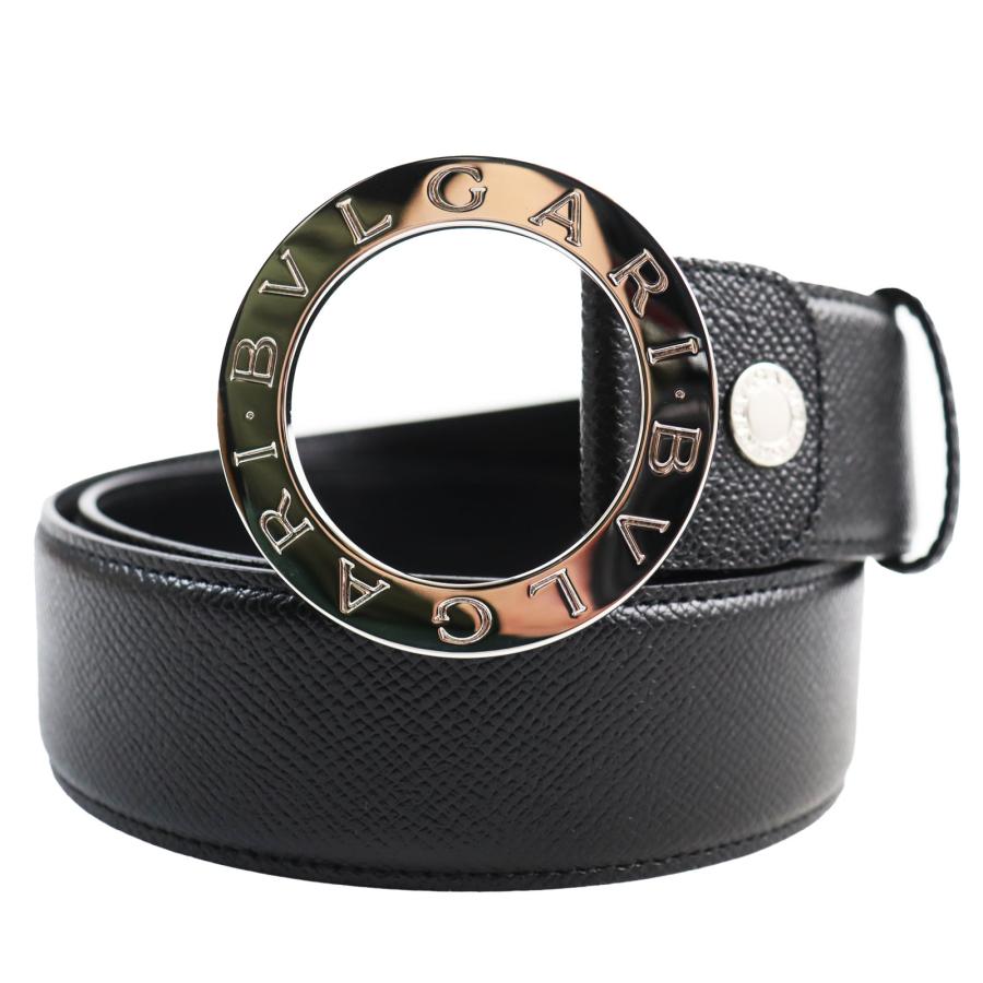 極美品○BVLGARI ブルガリ ブルガリブルガリマン ラウンドロゴバックル 