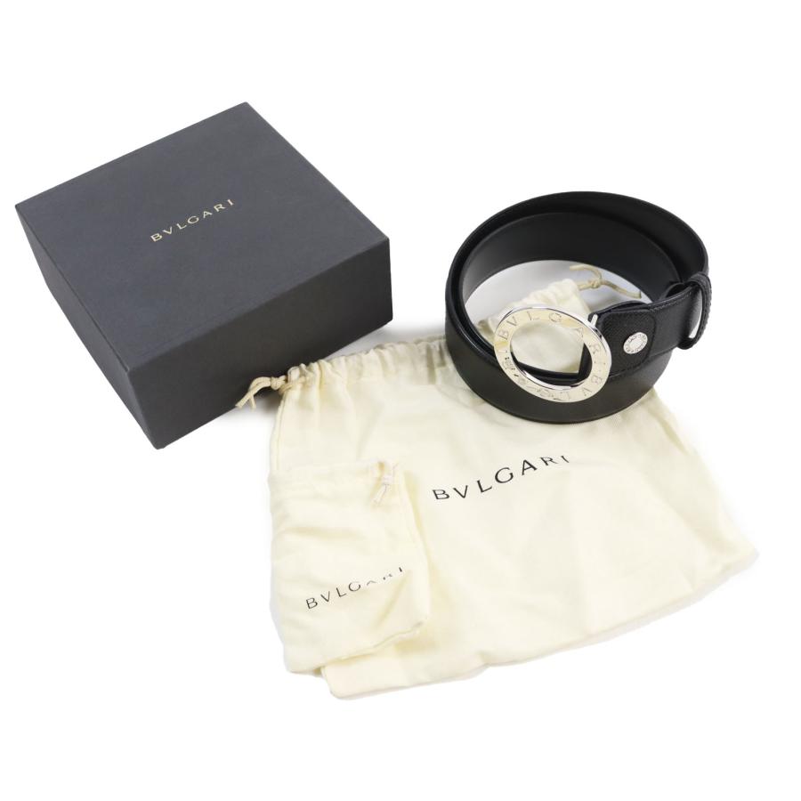 極美品○BVLGARI ブルガリ ブルガリブルガリマン ラウンドロゴバックル 