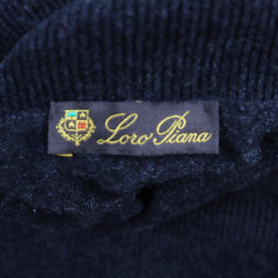美品○Loro Piana ロロピアーナ カシミヤ100％ タートルネック 長袖 