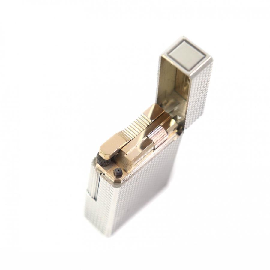 外装美品◎Dupont デュポン ライン1 ロング ダイヤモンドヘッド ローラー式 スクエア型 ガスライター シルバー フランス製 メンズ 着火不可 外装美品☆Dupont デュポン ライン1 ショート ダイヤモンドヘッド