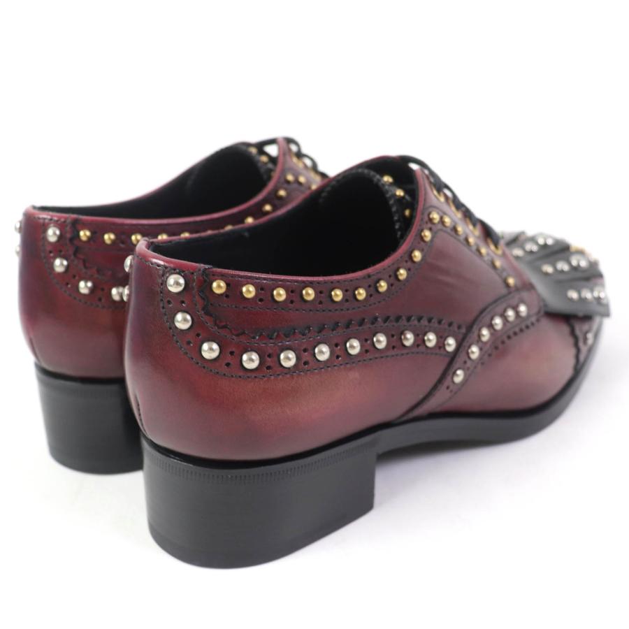 PRADA 極美品☆PRADA プラダ 1E150H タッセル・スタッズ付 レース 