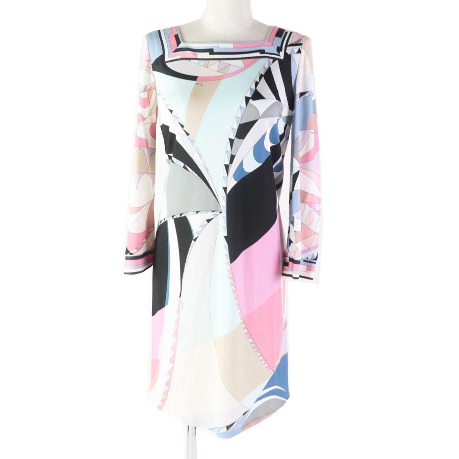 極美品◎Emilio Pucci エミリオ・プッチ 46RL65 レーヨン 総柄  