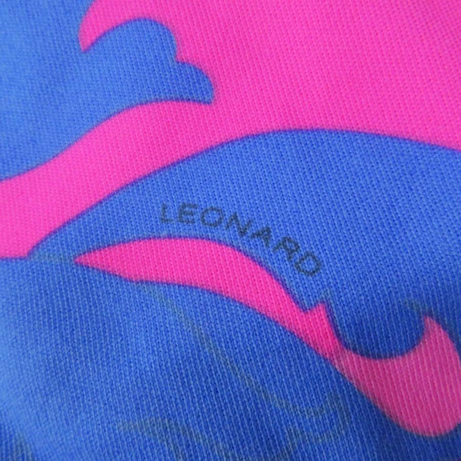 極美品◎LEONARD FUCHSIA レオナール フューシャ 0470922 花柄プリント 