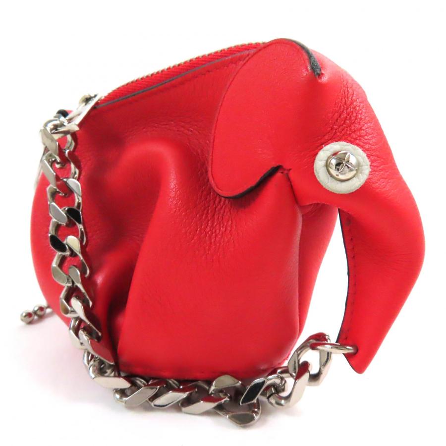 美品△LOEWE ロエベ パンク エレファントチャーム アナグラム金具 