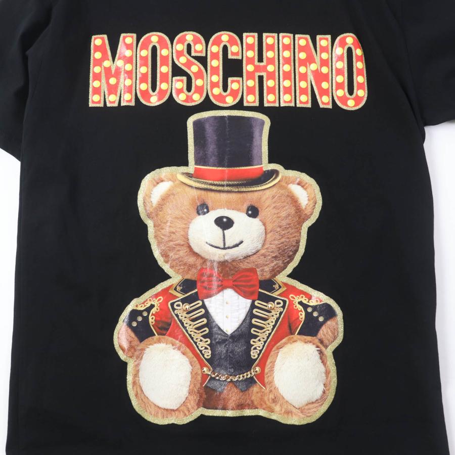 MOSCHINO テディベアプリント 半袖ミニワンピース 42