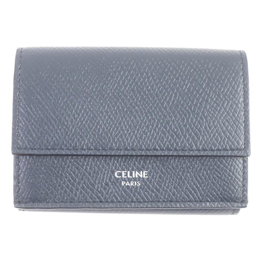 CELINE 極美品□CELINE セリーヌ 10E603BEL フォールデッド コンパクト  