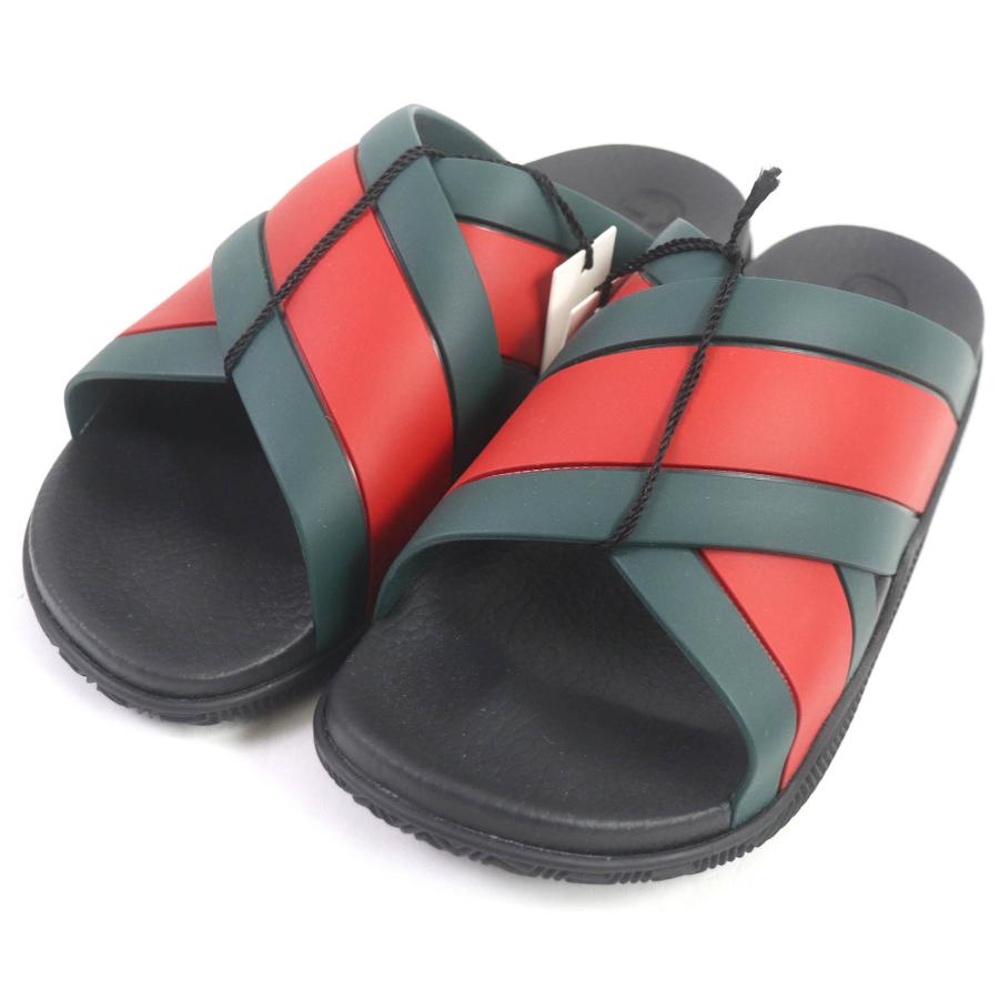 未使用品□GUCCI グッチ 630326 ウェブクロス ラバーサンダル シャワー 