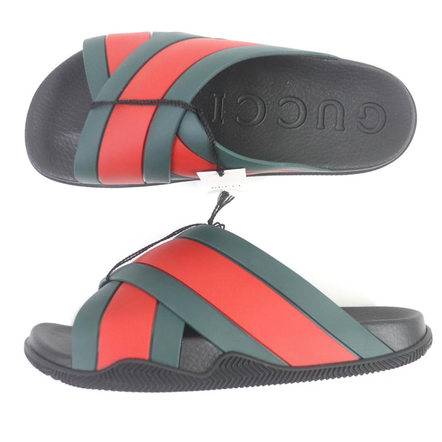 未使用品□GUCCI グッチ 630326 ウェブクロス ラバーサンダル シャワー 