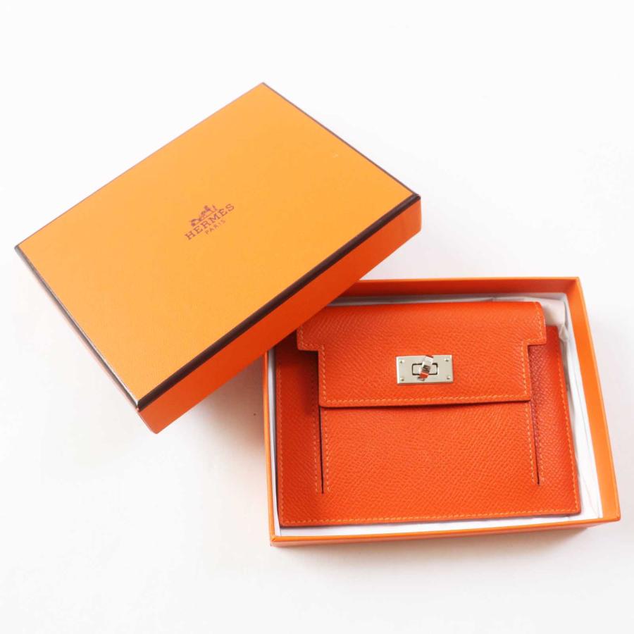 美品◎HERMES エルメス ケリー ポケットコンパクト シルバー金具 