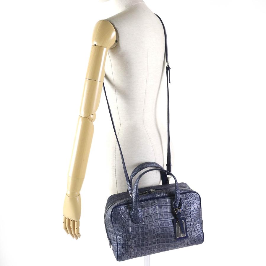 極美品△Pelley Lusso ペレリールッソ クロコダイルレザー 2WAY 極美品△Pelley Lusso ペレリールッソ クロコダイルレザー 2WAY