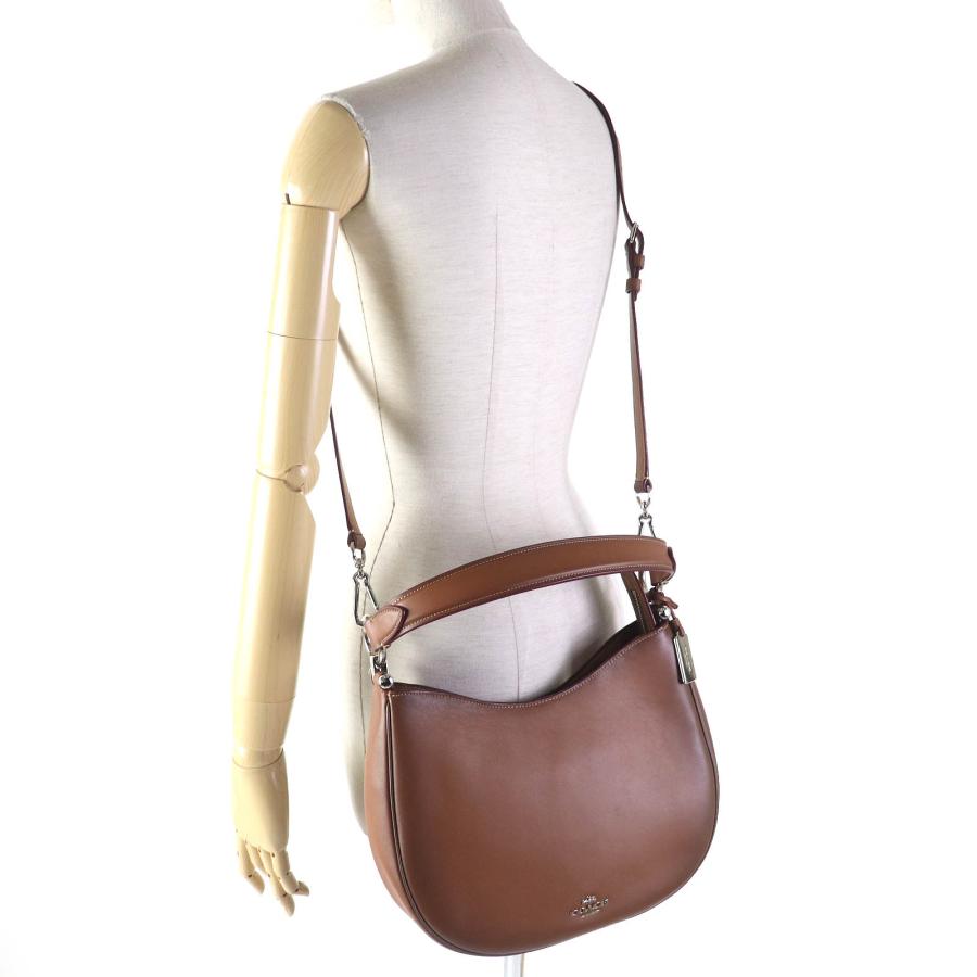 COACH 極美品△COACH コーチ 54868 ノマド ホーボー バーニッシュド 