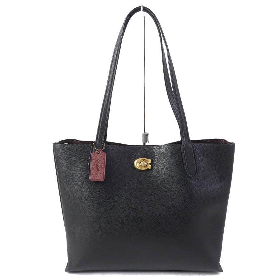 COACH 極美品△COACH コーチ C0689 ウィロウ トート ポリッシュド  