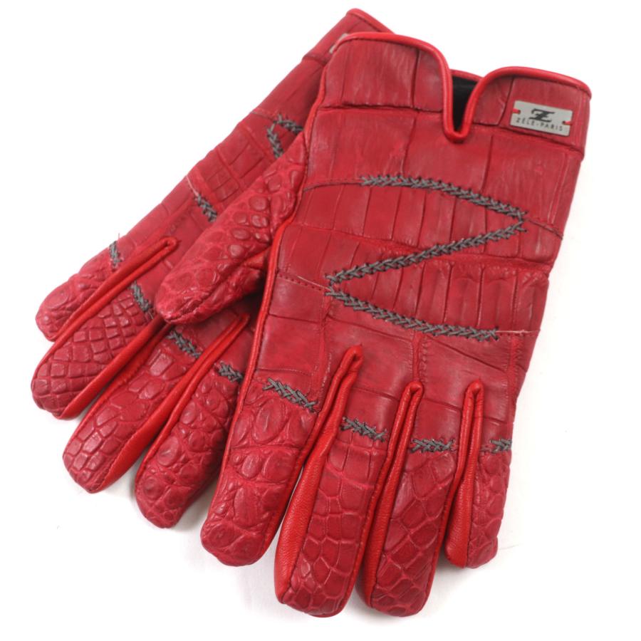 美品▽ZELE PARIS ゼルパリ ステッチ入り ロゴプレート付き