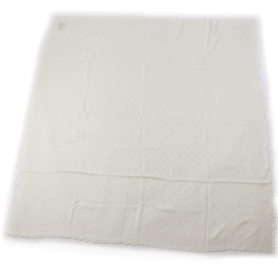 美品☆ルイヴィトン M71330 シルク ウール モノグラム フリンジ付 大判  