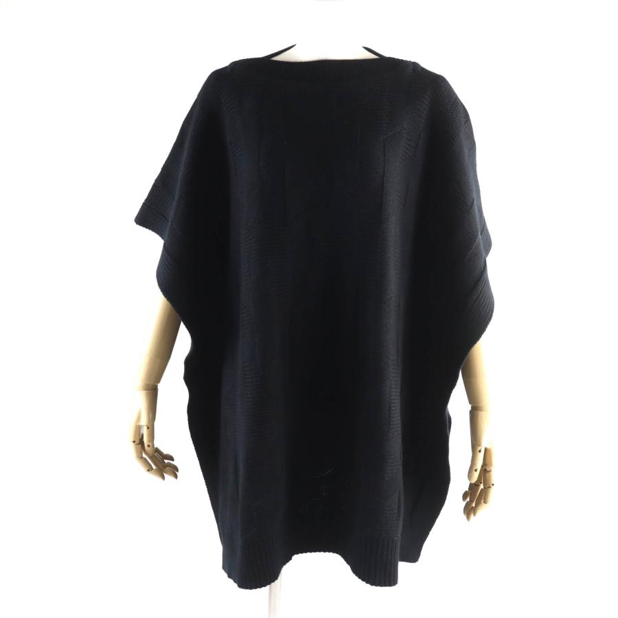 未使用品☆エルメス 4E2904D3 H rectangular cape poncho ヴァージン 
