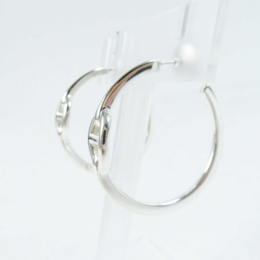 HERMES 極美品◎HERMES エルメス シェーヌダンクル 両耳用 フープ 