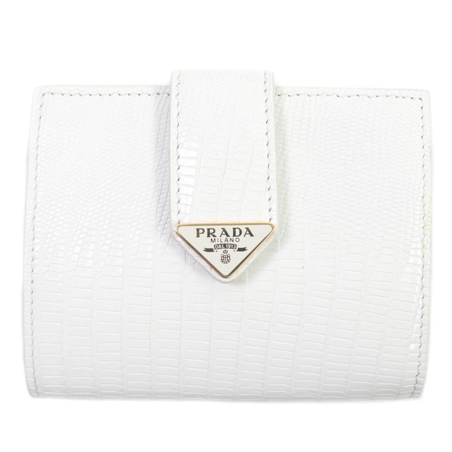 極美品□PRADA プラダ 1MV204 トライアングルロゴ 三角プレート 