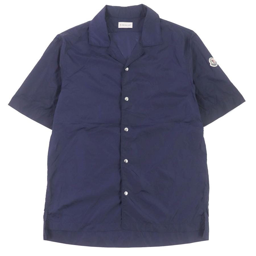MONCLER 美品□MONCLER モンクレール 2020年製 CAMICIA ロゴワッペン 