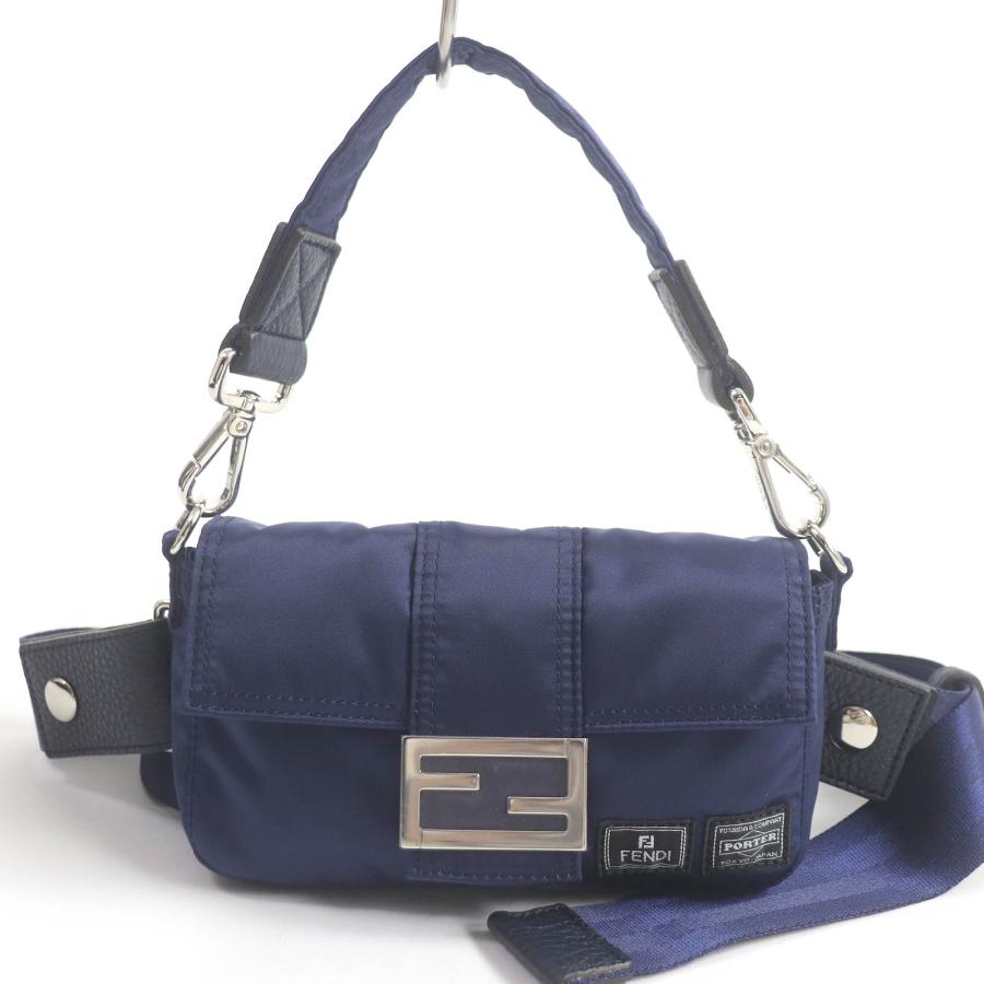未使用品□FENDI フェンディ PORTER 7AS138 バゲット ミニ フォン 