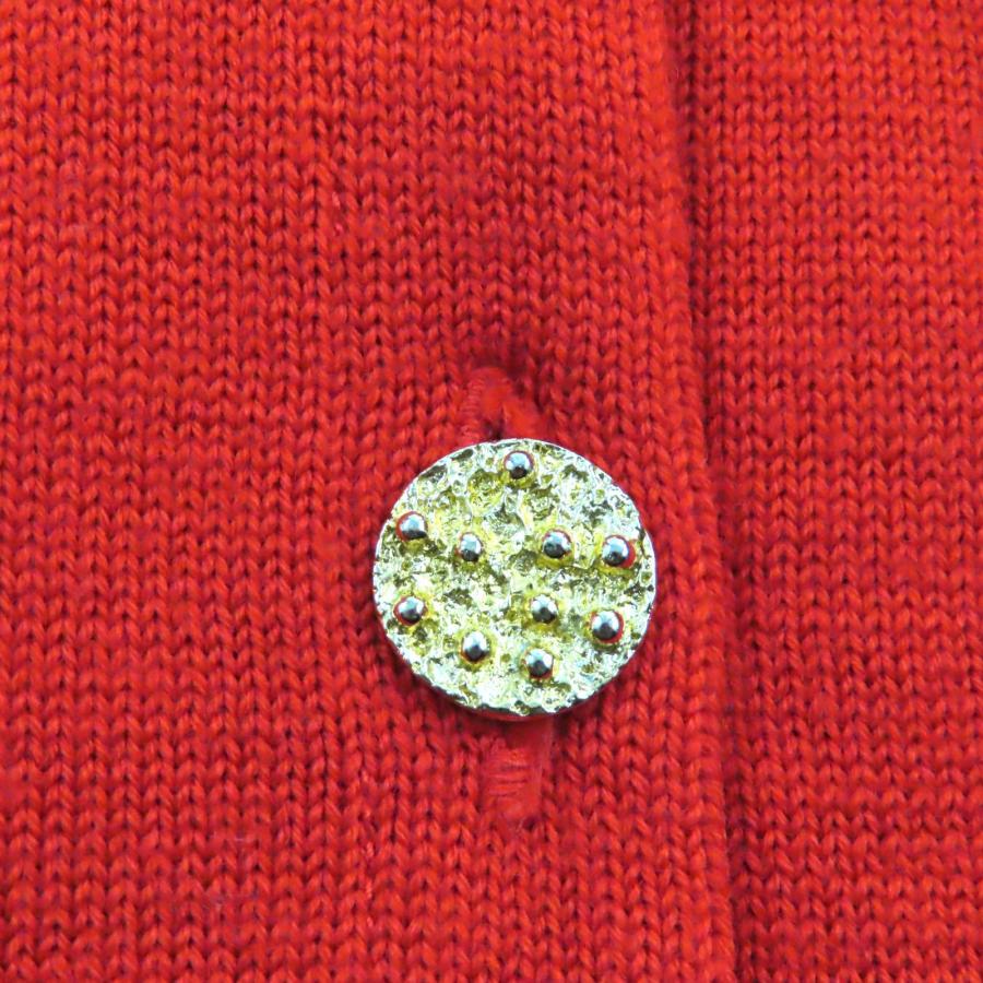 極美品☆BALLANTYNE バランタイン 金ボタン付 クルーネック ピュア 