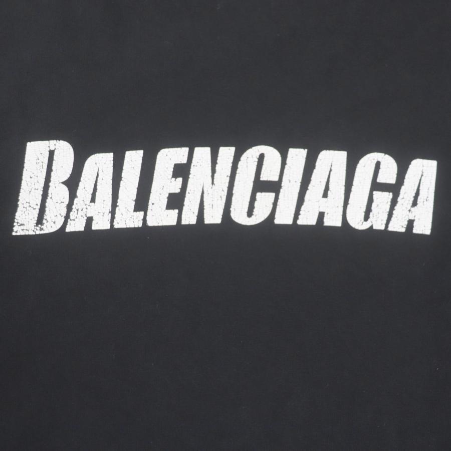未使用　BALENCIAGA バレンシアガ 総ロゴ Tシャツ　M　白黒 BALENCIAGA＜バレンシアガ＞ ロゴTシャツ（2246124）｜BALENCIAGA