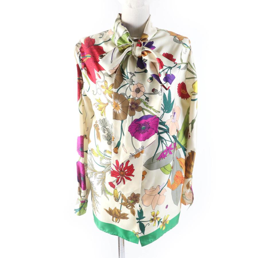 GUCCI 極美品☆GUCCI グッチ 613002 シルク100% ロゴボタン 棒 GUCCI 極美品☆GUCCI グッチ 613002 シルク100% ロゴボタン 棒