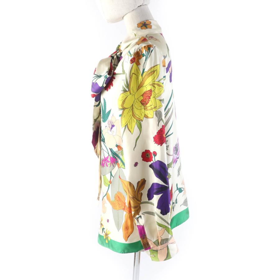 GUCCI 極美品☆GUCCI グッチ 613002 シルク100% ロゴボタン 棒 GUCCI 極美品☆GUCCI グッチ 613002 シルク100% ロゴボタン 棒
