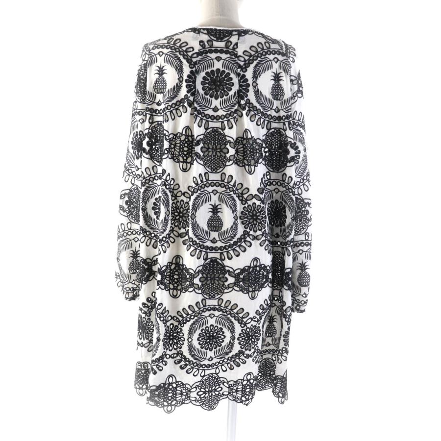 極美品☆ESCADA エスカーダ シルク混 カットワークレース 長袖  