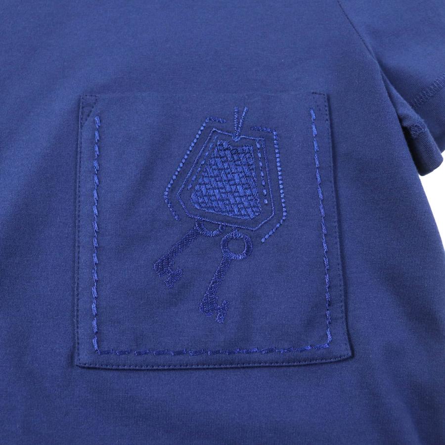 未使用品☆HERMES エルメス コットン100% 胸ポケット付 クロシェット  