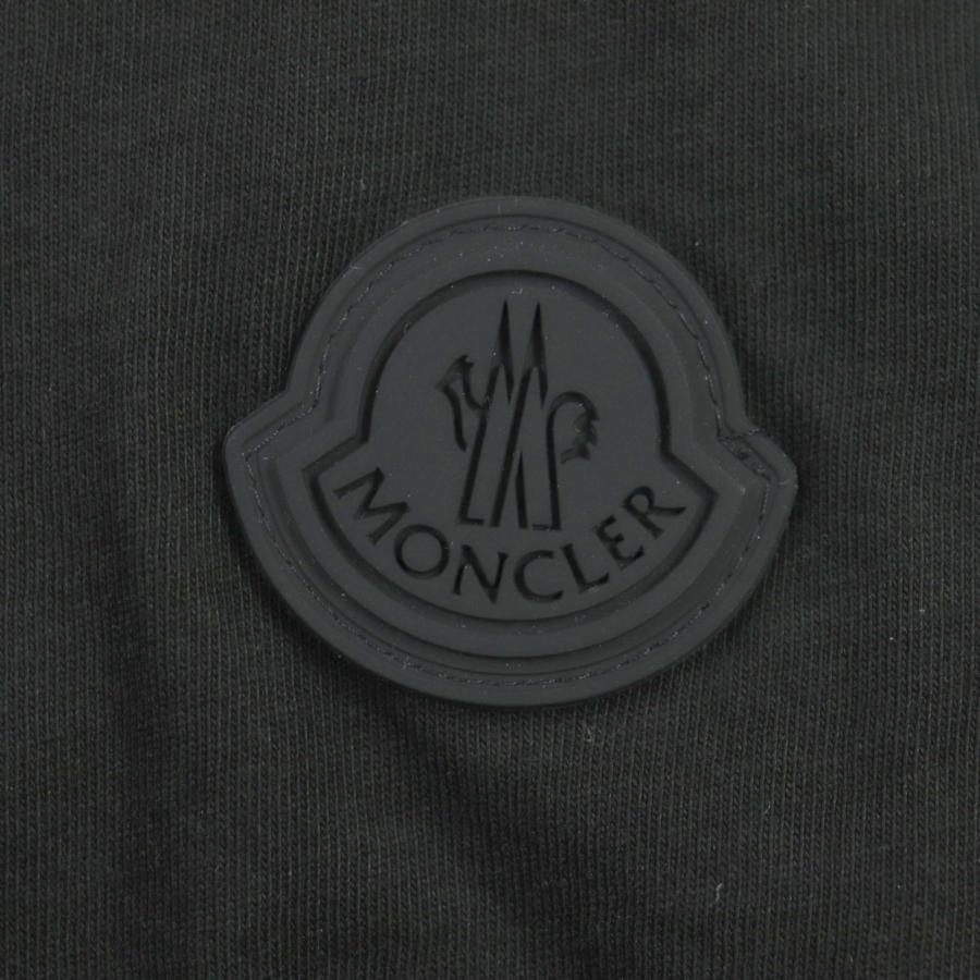 極美品▽MONCLER モンクレール 22SS コットン100% ロゴ刺繍 ラバー 