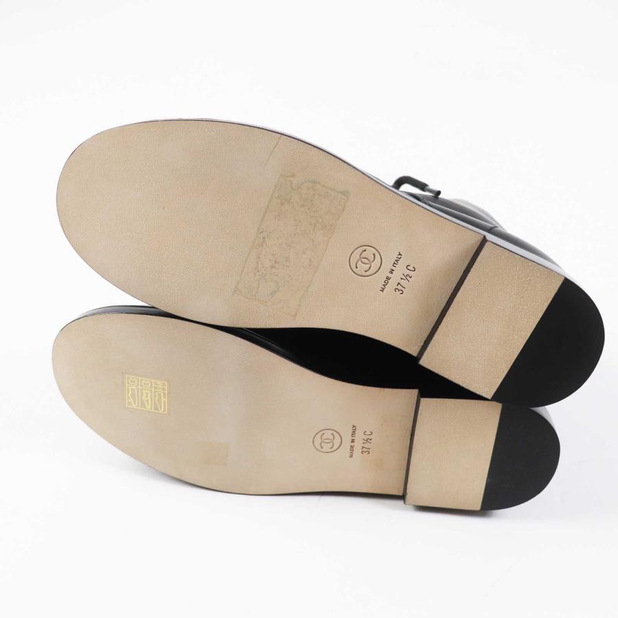 未使用品◎CHANEL シャネル G37287 ココマーク レースアップ レザー 