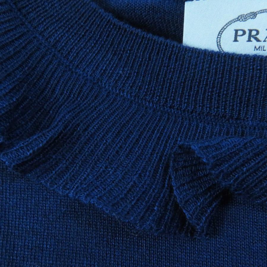 PRADA（プラダ） 極美品◎PRADA 18年製 P24I0F ウール シルク 襟フリル