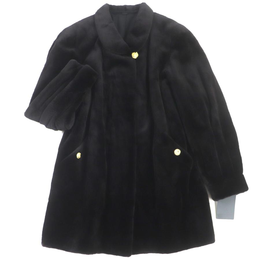 未使用品▽SAGA MINK サガミンク シェアードミンク MINK 本毛皮コート  
