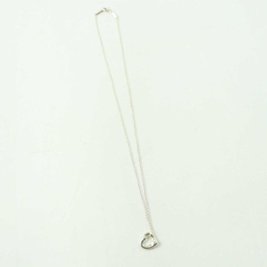 極美品◎TIFFANY&Co. ティファニー プチオープンハート ネックレス 24 