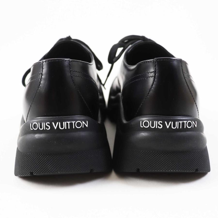 極美品◎LOUIS VUITTON ルイヴィトン 2023年製 ルビーライン レースアップ レザーシューズ ブラック 38 箱・保存袋付き 伊製 レディース LOUIS VUITTON（ルイ・ヴィトン） 極美品◎LOUIS VUITTON 2023年製