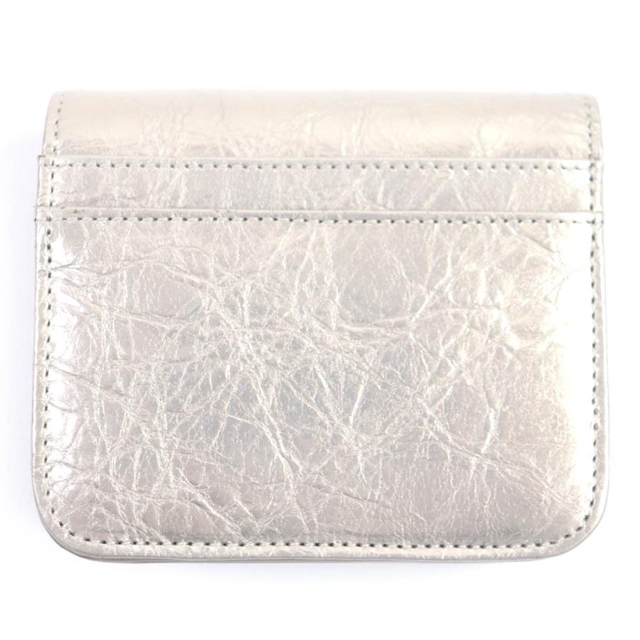 美品□BALENCIAGA バレンシアガ 765459 BBロゴ シルバー金具 レザー 