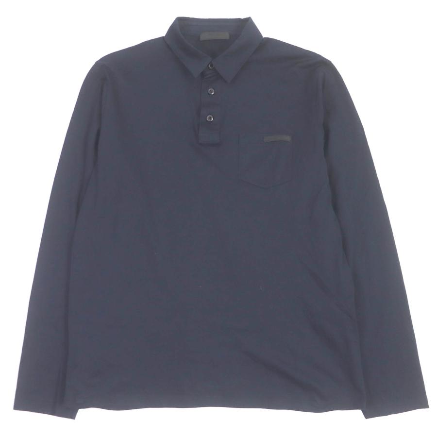 美品□PRADA プラダ UJL878 コットン100％ ロングスリーブ 長袖 